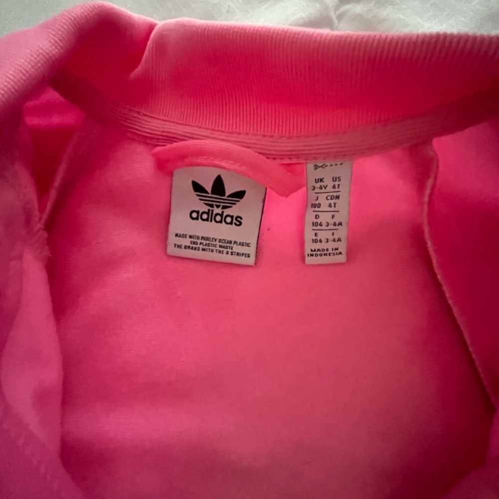 ADICOLOR Toddler SST Pink TRACK SUIT Jacket 4T - Picture 4 of 6